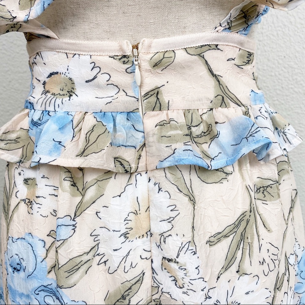 For Love & Lemons Cadence Maxi Dress Ruffle Floral - Picture 8 of 16